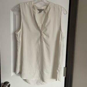 H&M Sleeveless Ivory Blouse